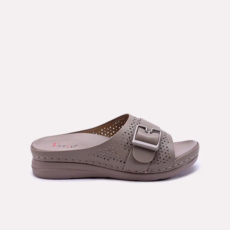 Brown Comfy Casual Slides 0412922
