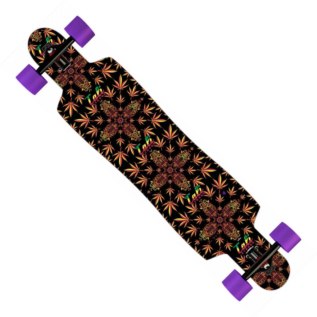 CALI Strong Dream Rasta Longboard Drop Through Complete