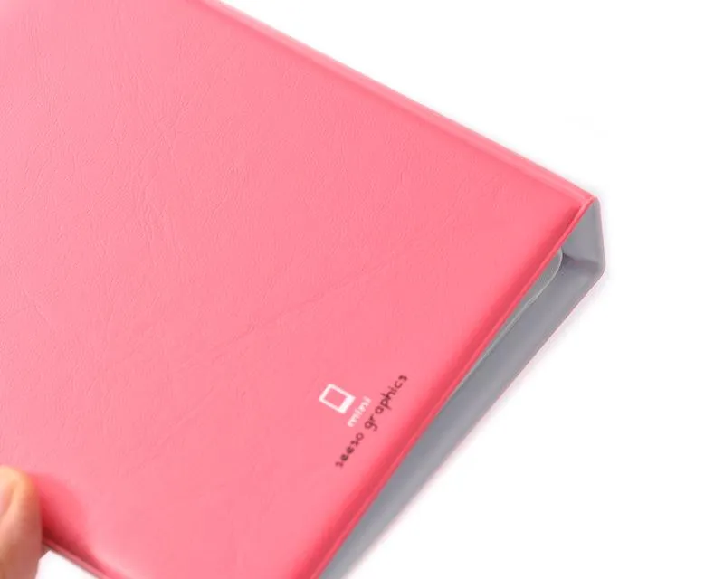 Colorful Card Photo Album Holder for Fuji Instax Mini Films - Magenta