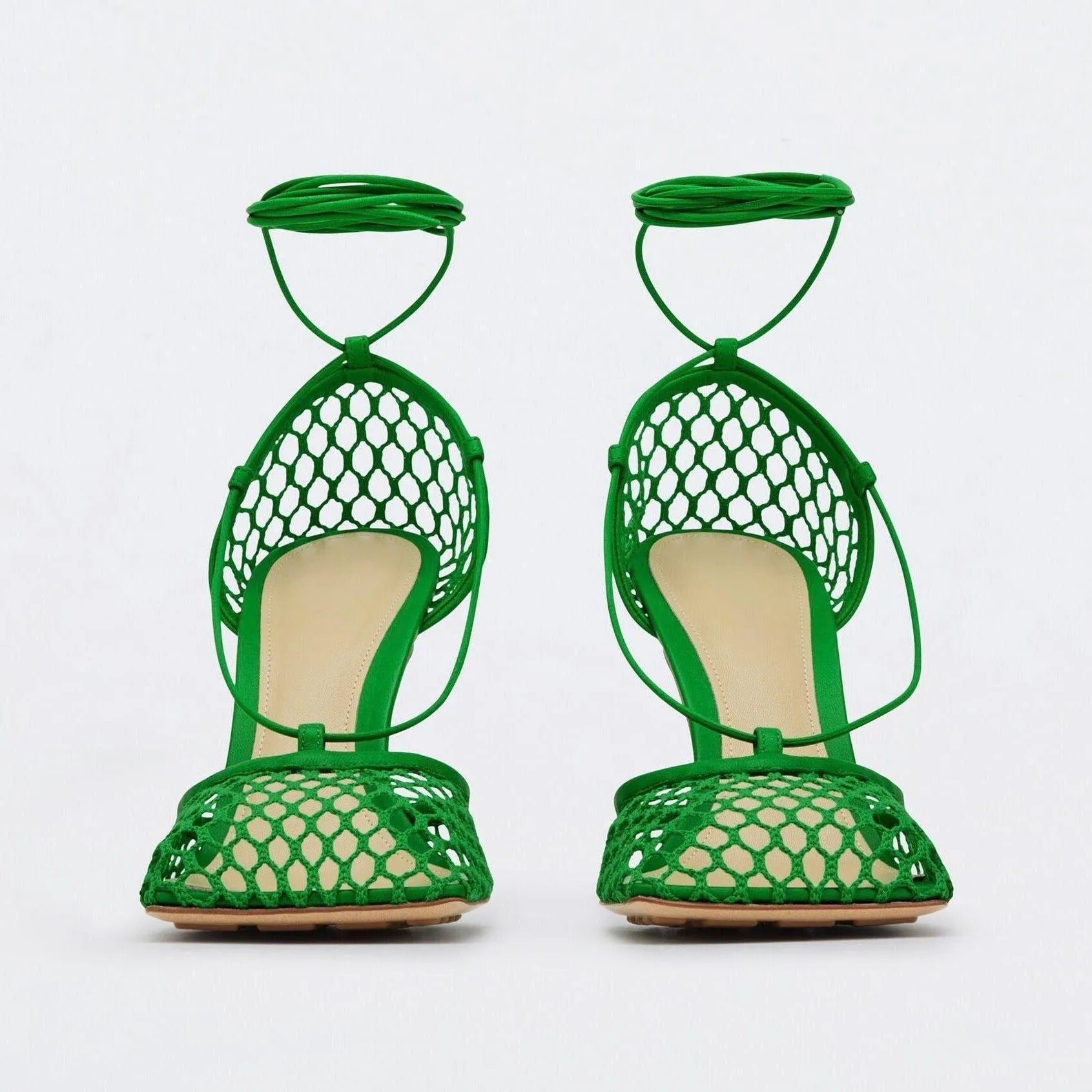 Controversial Square Toe Mesh Sandals