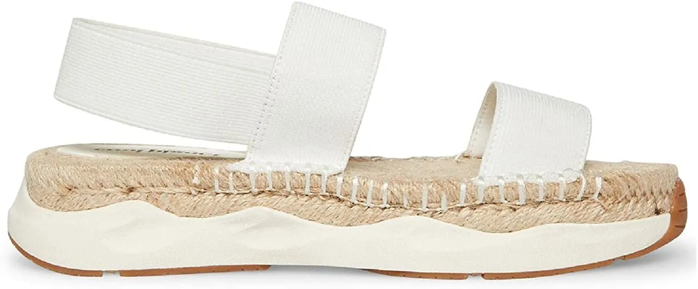 Cool Planet by Steve Madden Womens Sirrius Espadrilles White 9 Medium (B,M)