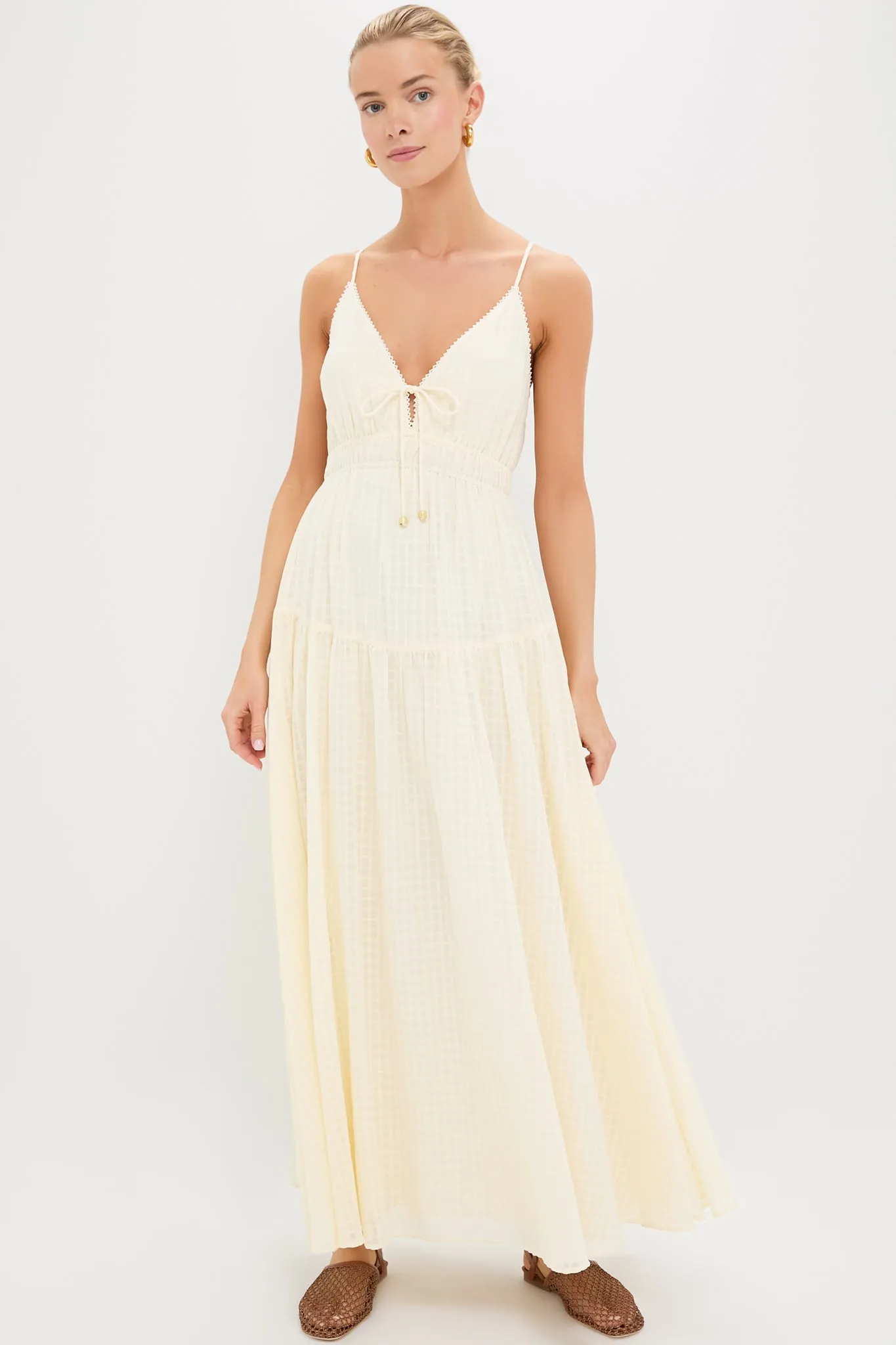 Cream Chantelle Maxi Dress