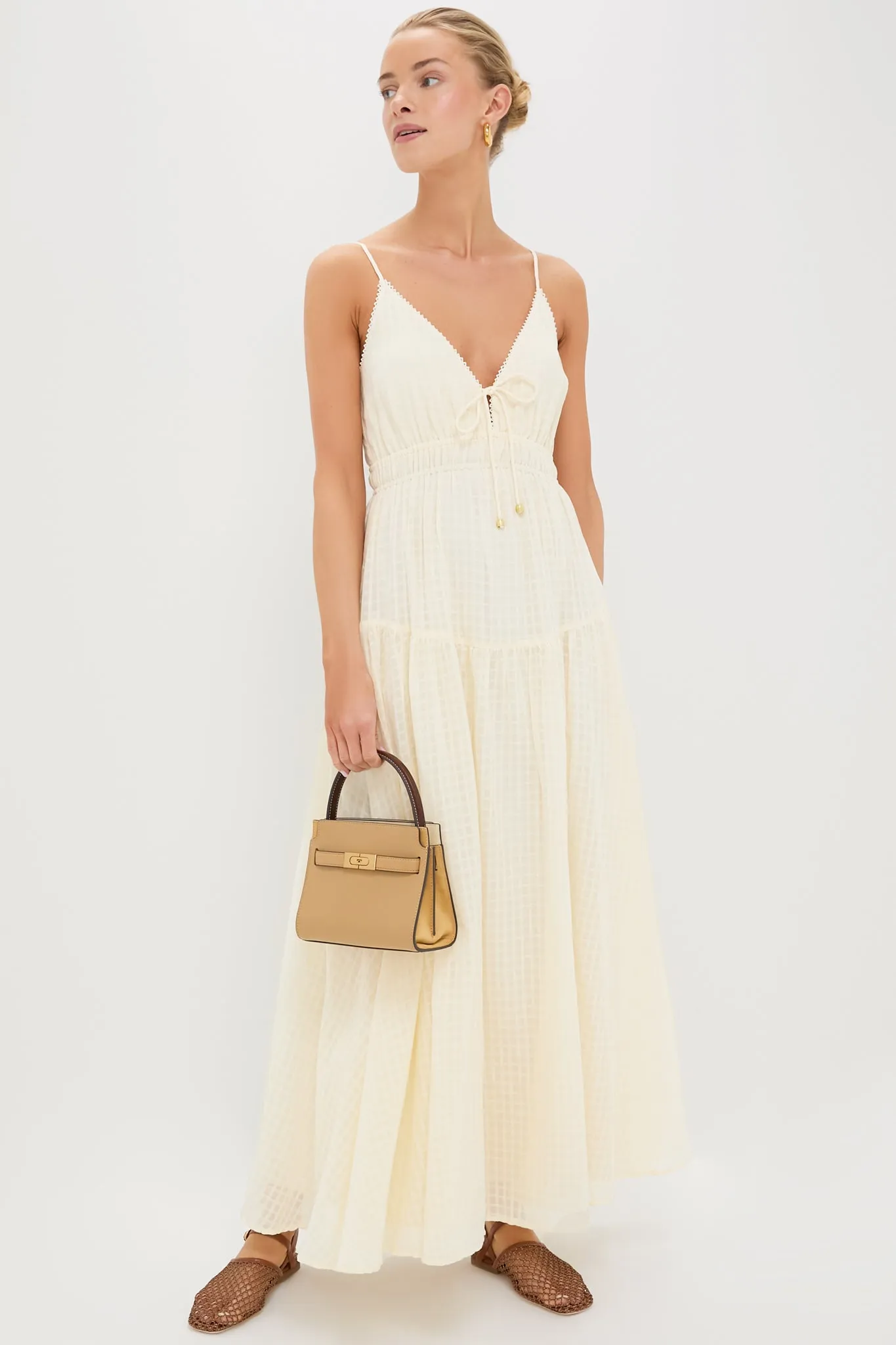 Cream Chantelle Maxi Dress