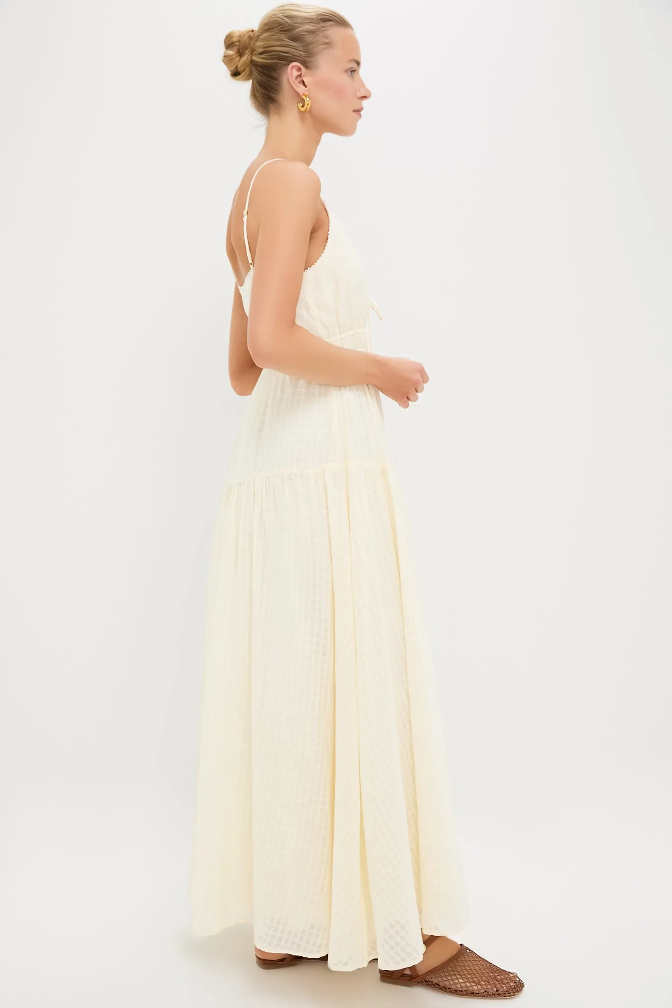 Cream Chantelle Maxi Dress