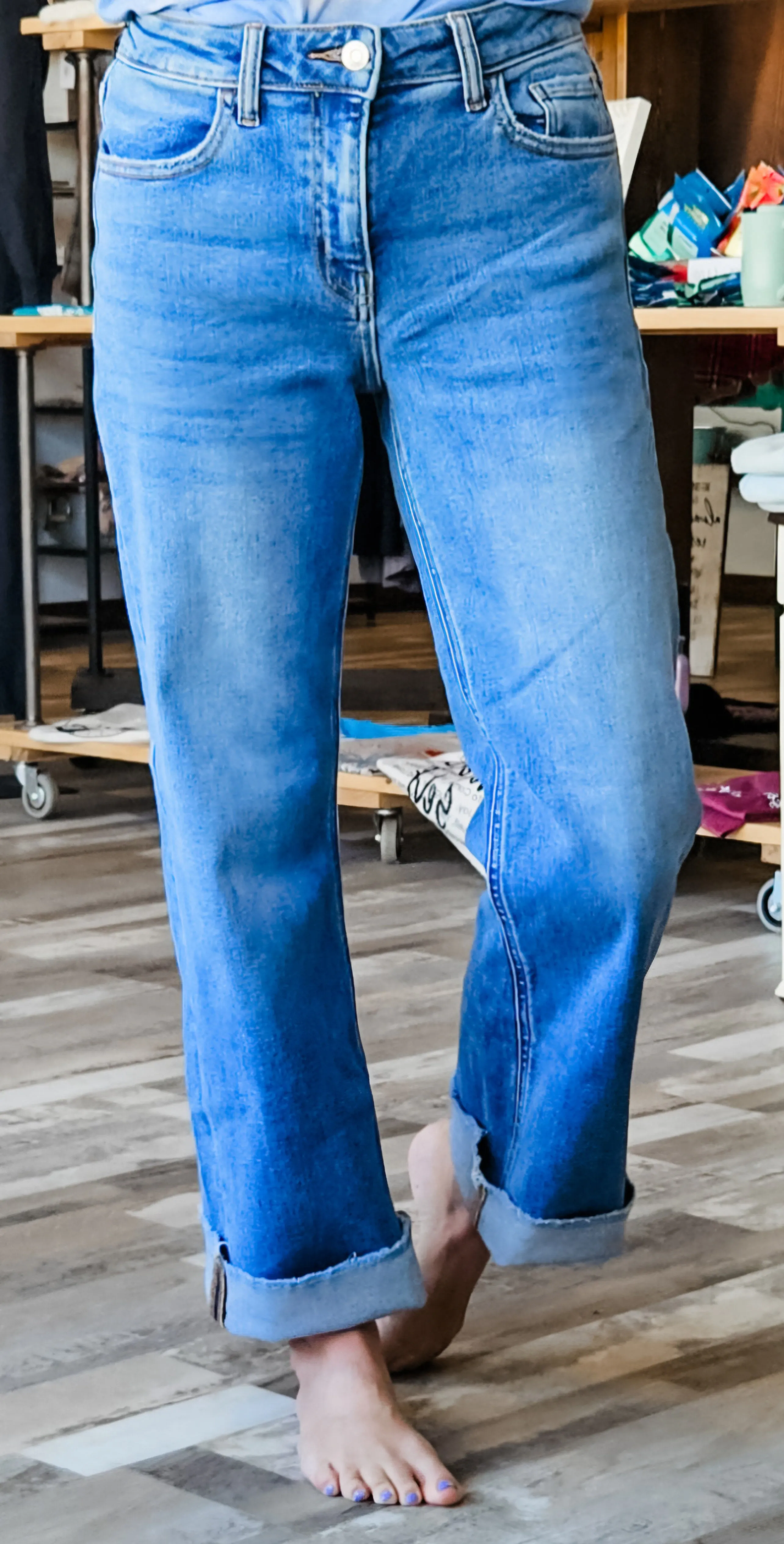 Daisy High Rise Straight Jean