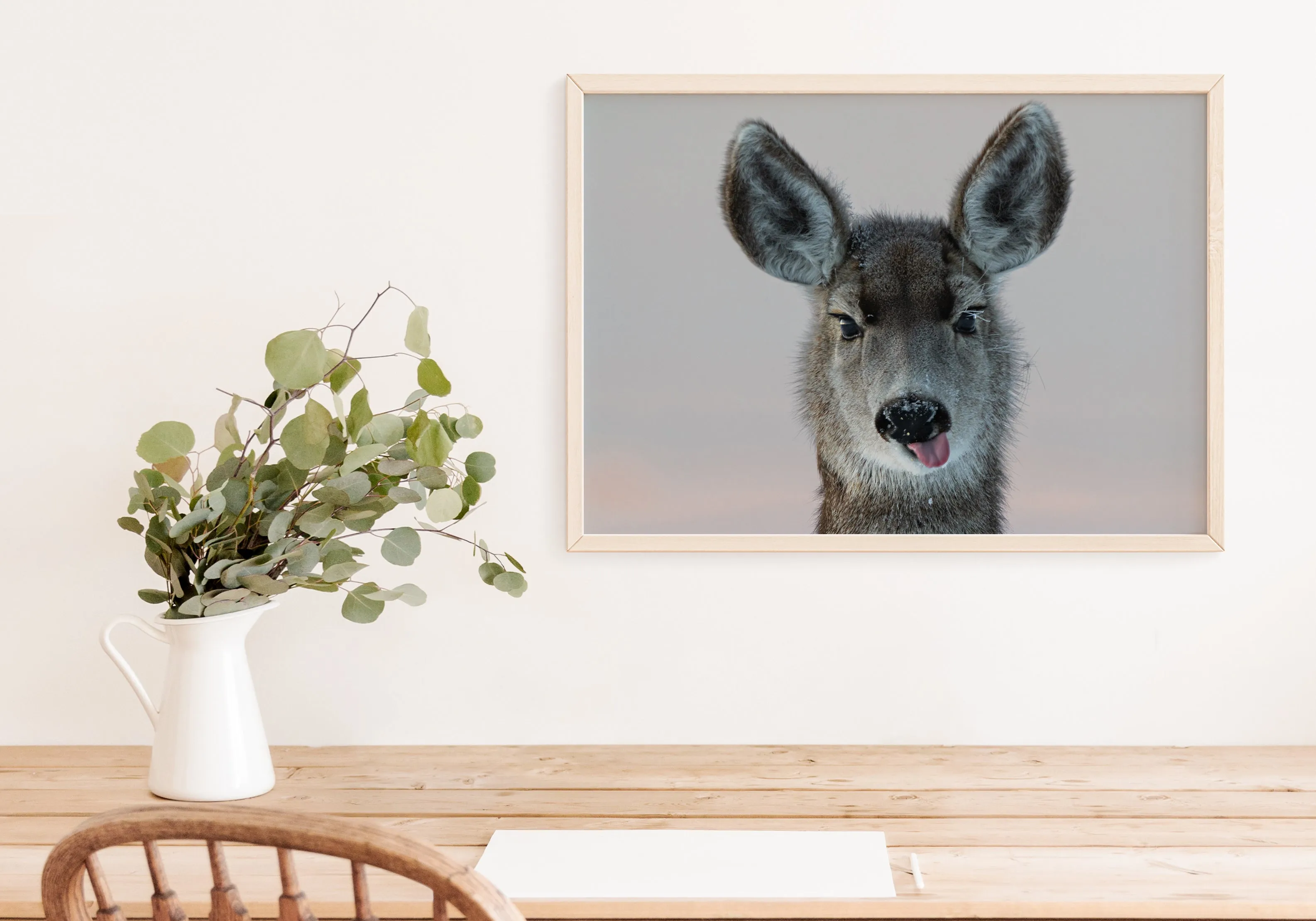 Deer Funny  Wall Art