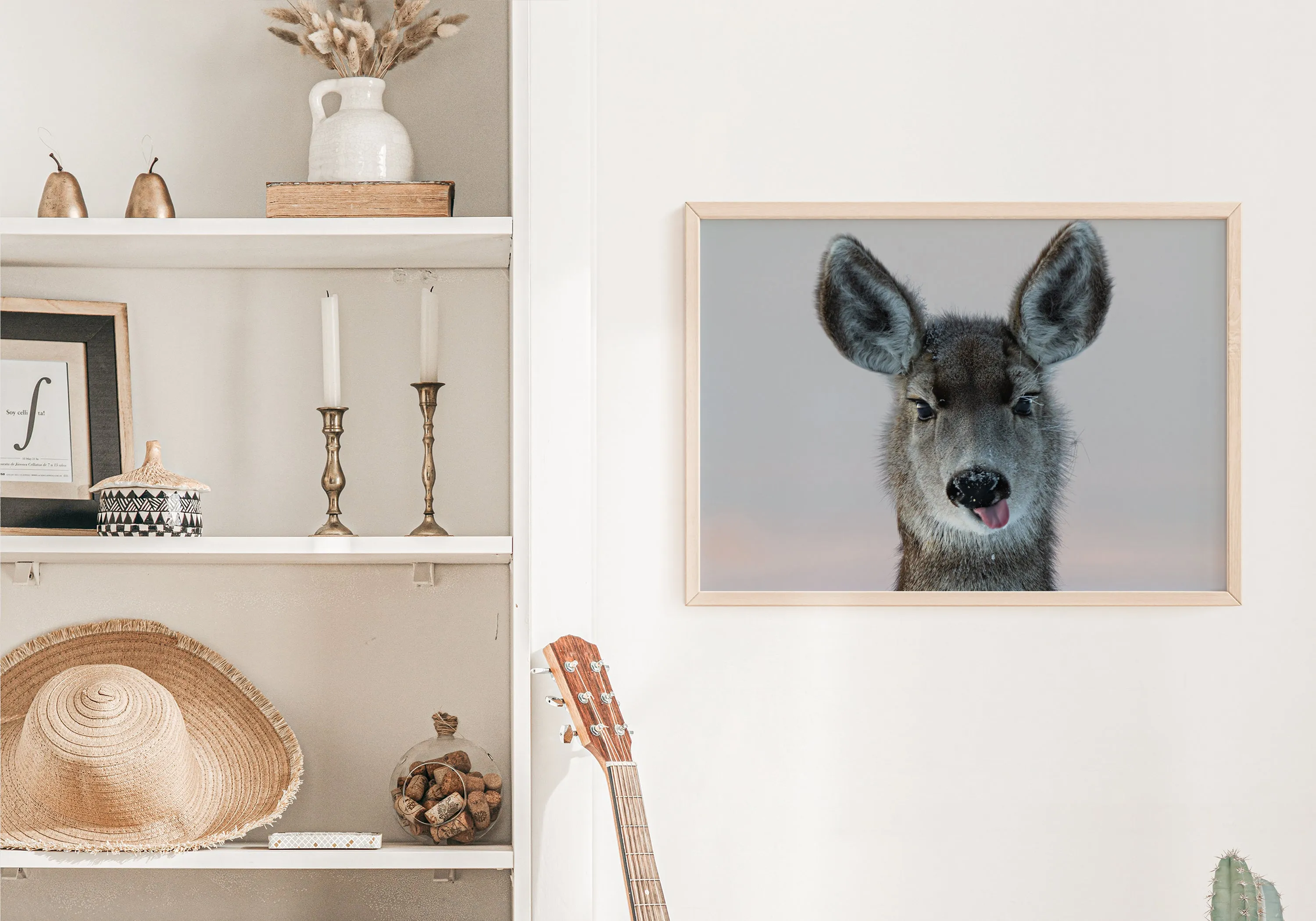 Deer Funny  Wall Art