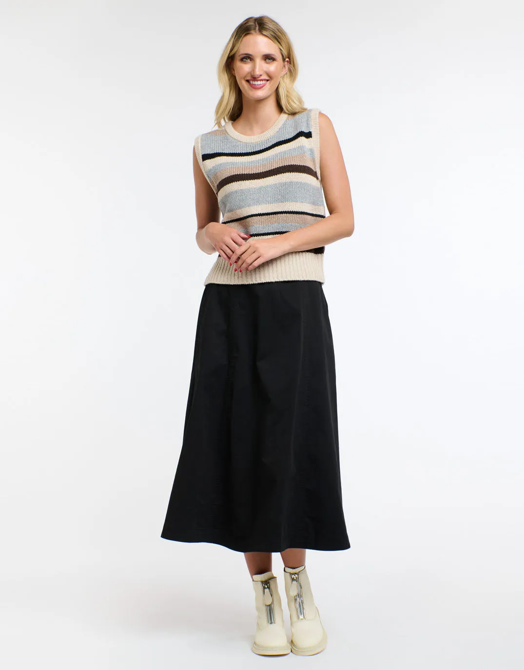 Drill Dakota Skirt - Black