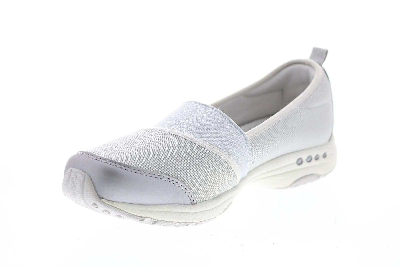 Easy Spirit Twist2 SeTwist2 Womens Gray Wide Synthetic Loafer Flats Shoes