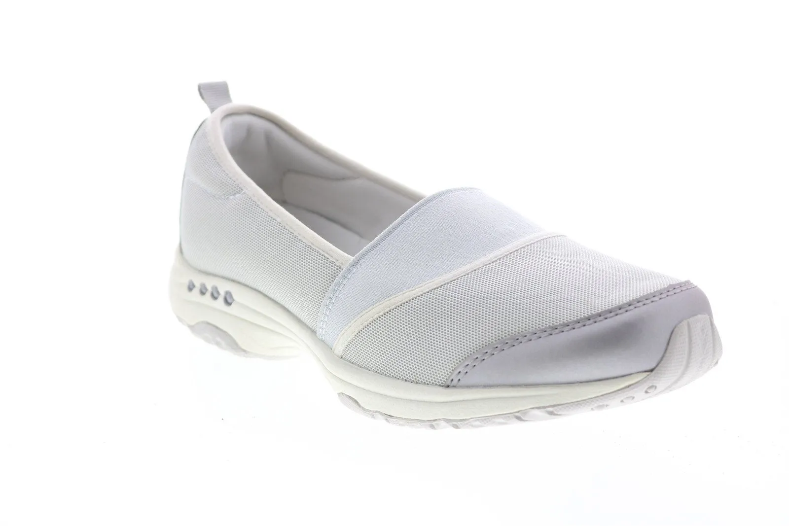 Easy Spirit Twist2 SeTwist2 Womens Gray Wide Synthetic Loafer Flats Shoes