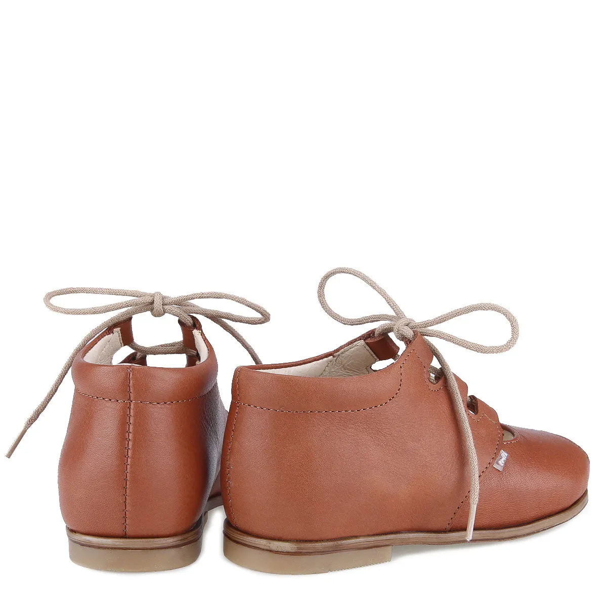 Emel Luggage Lace-Up Peep Toe Sandal