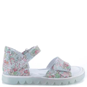 Emel Mint/Multicolour Flower Print Sandal
