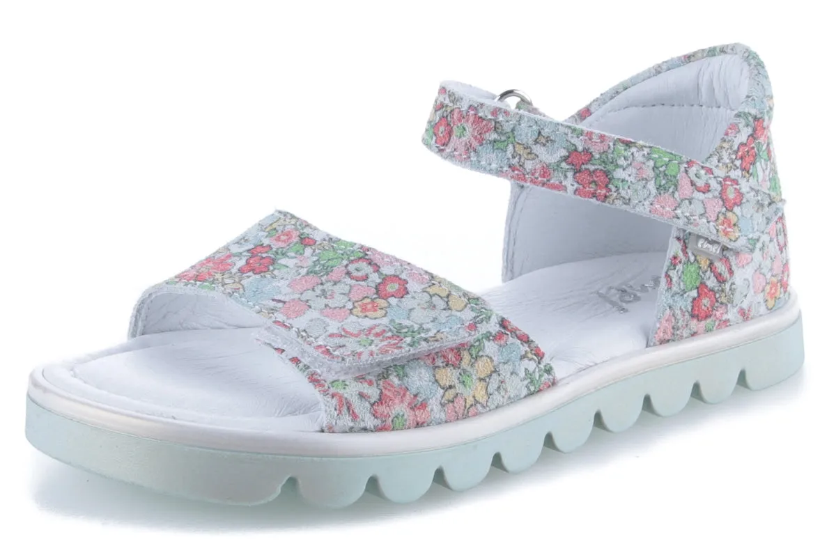 Emel Mint/Multicolour Flower Print Sandal