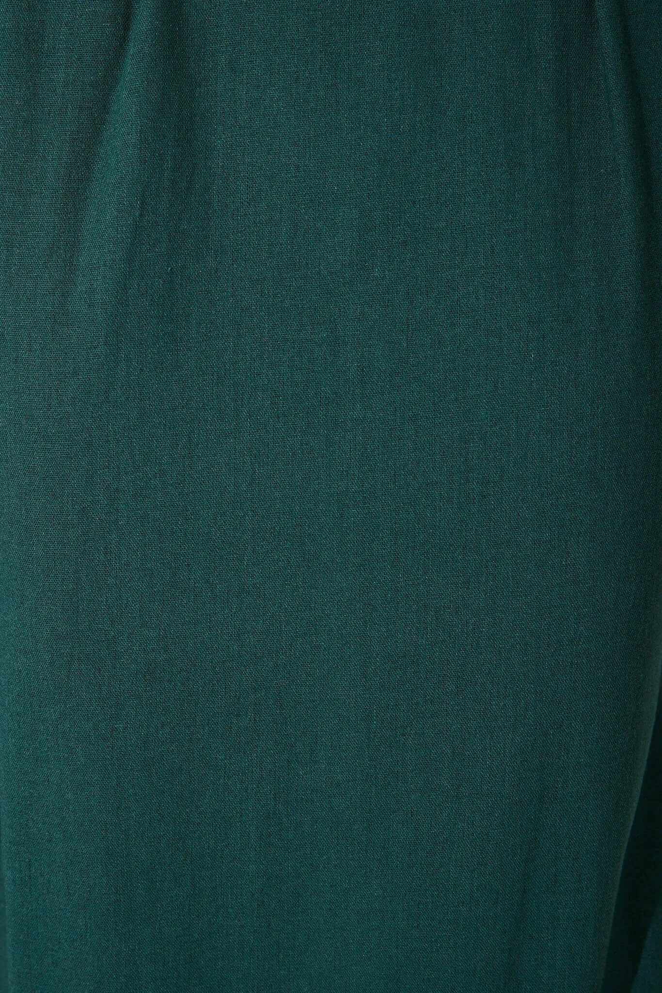 Emerald Linen Blend Midi Dress for Winter