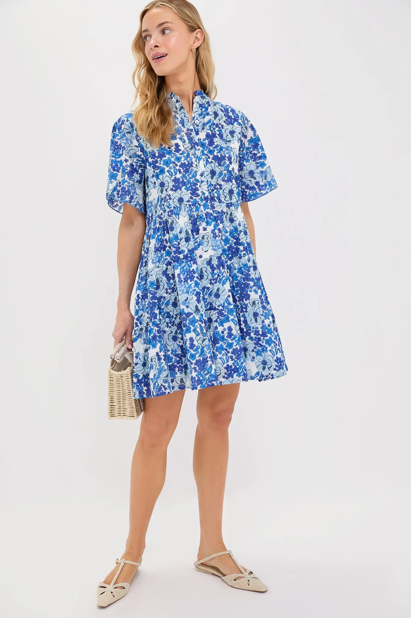 Exclusive Blue Nerano Vibeka Short Dress