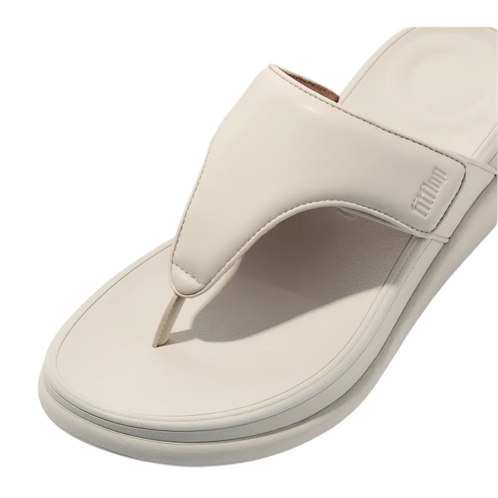 FitFlop F-Mode Go Adjustable Flatform Paris Beige Toe-Post Sandals