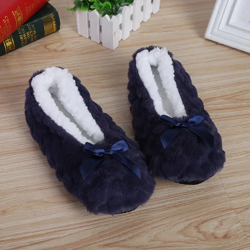 Fluffy Female House Slipper Womens Winter Home Room Plush Warm Thick Faux Fur hairy Non Slip Grip Funny Indoor Floor Shoes Flat