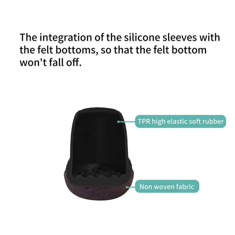 Furniture Leg Silicone Floor Protectors Pad Cups