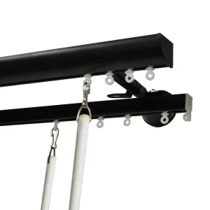 Invisible Double Curtain Track Set