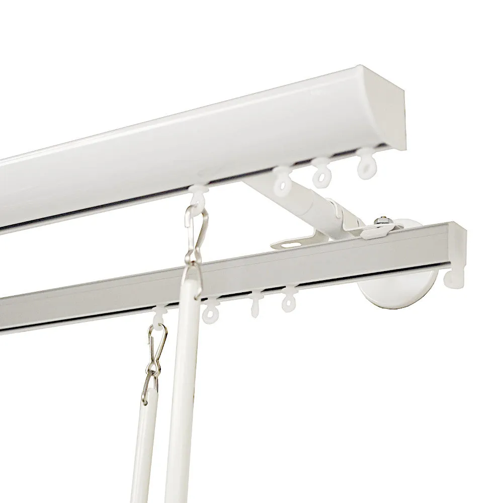 Invisible Double Curtain Track Set