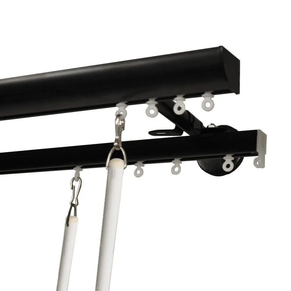 Invisible Double Curtain Track Set