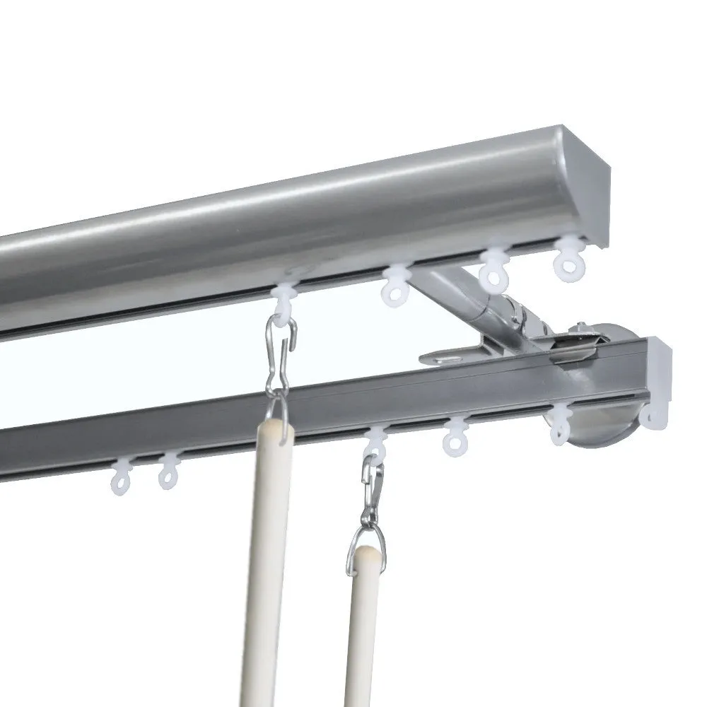 Invisible Double Curtain Track Set