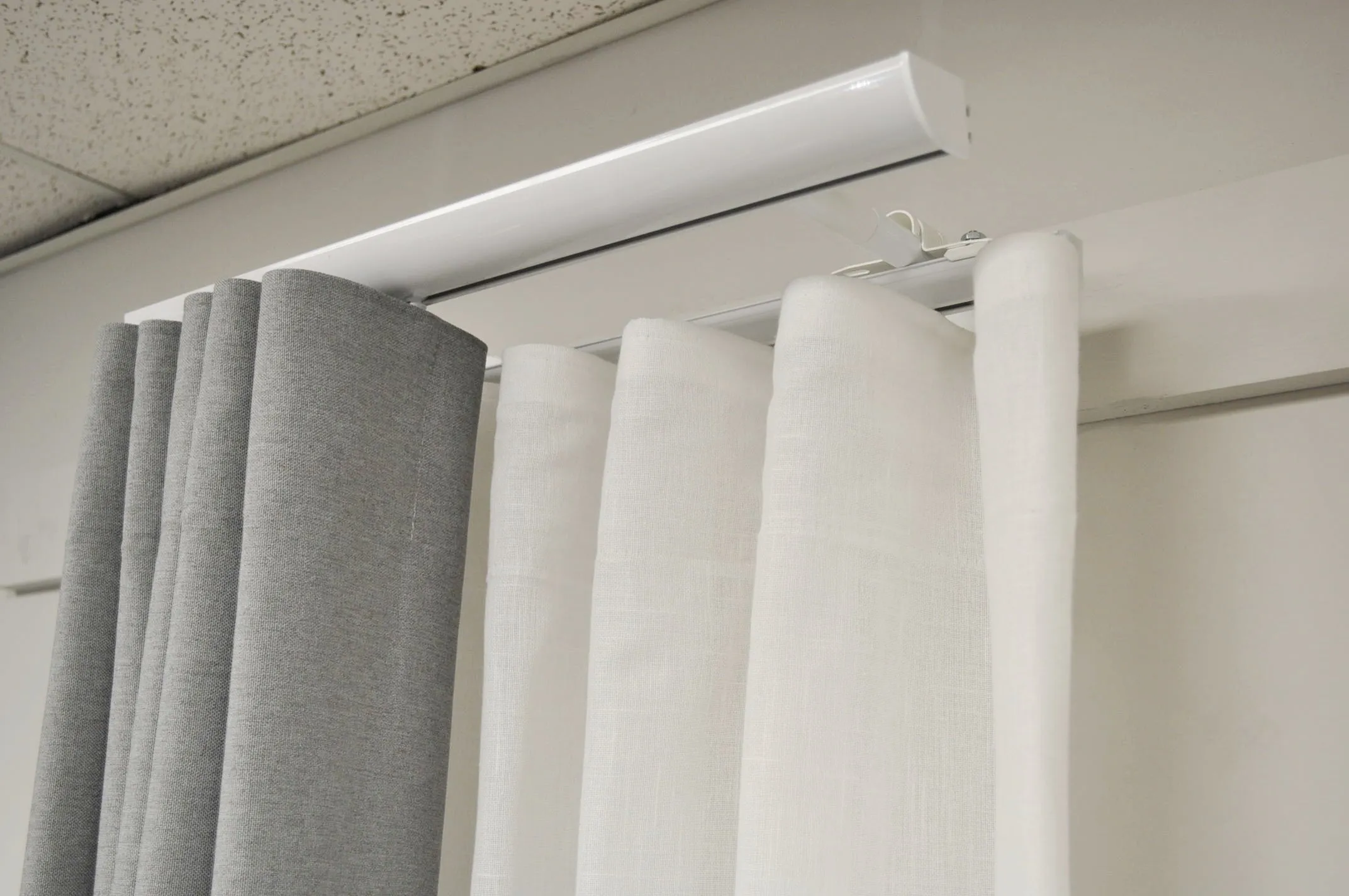 Invisible Double Curtain Track Set