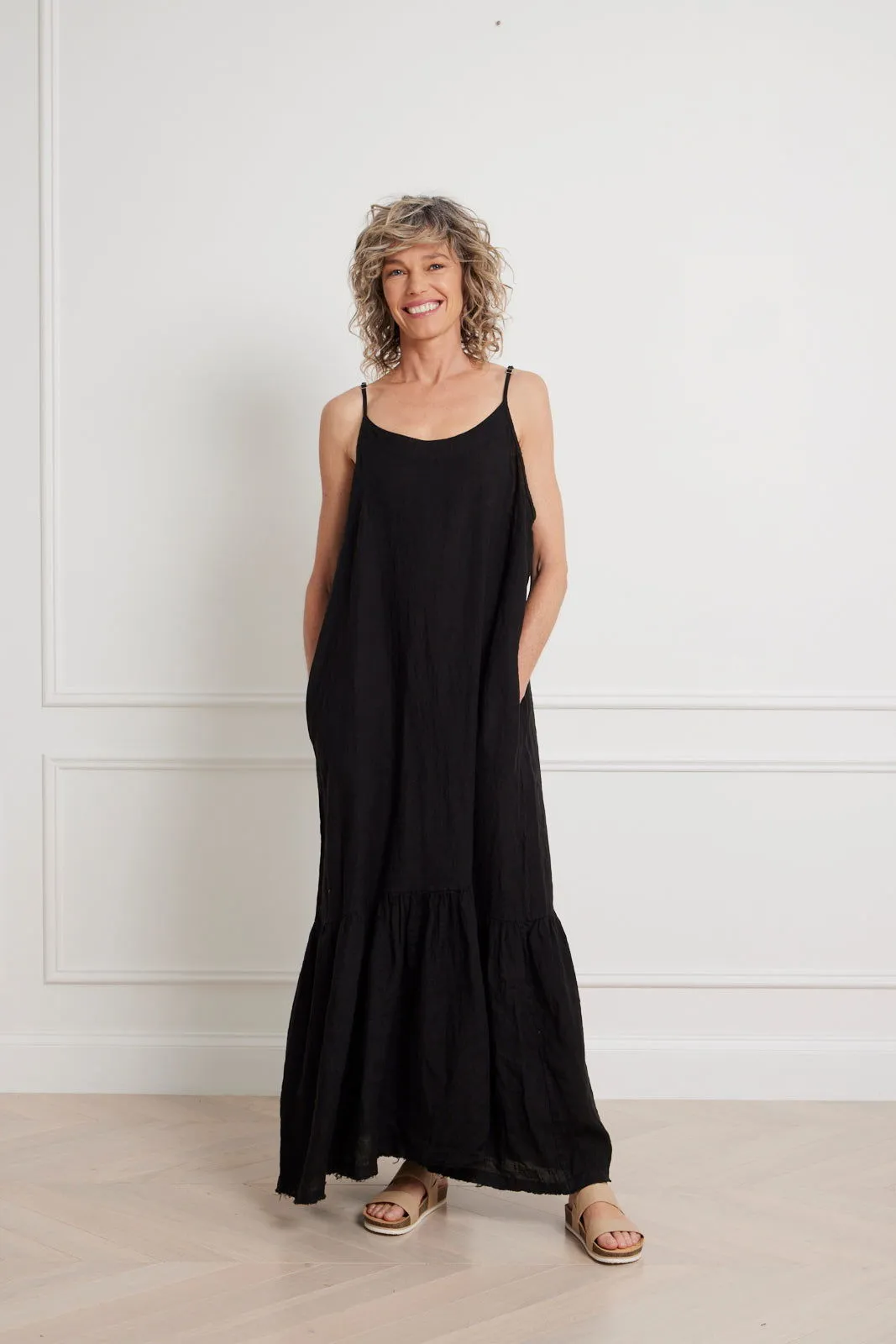 Jolie Linen Maxi Dress