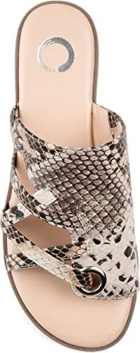 Journee Collection Womens Hasten Sandal Brown, 8 Womens US