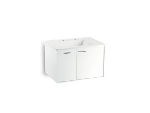 KOHLER K-99541-L-1WA Jute 30" wall-hung bathroom vanity cabinet with 1 door and 1 drawer on left