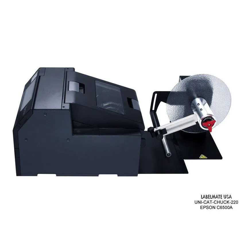Labelmate Unwinder Alignment Plate for use together with the Epson C6500 EP-6500-UW