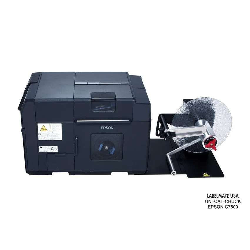Labelmate Unwinder Alignment Plate for use together with the Epson C7500 EP-7500-UW