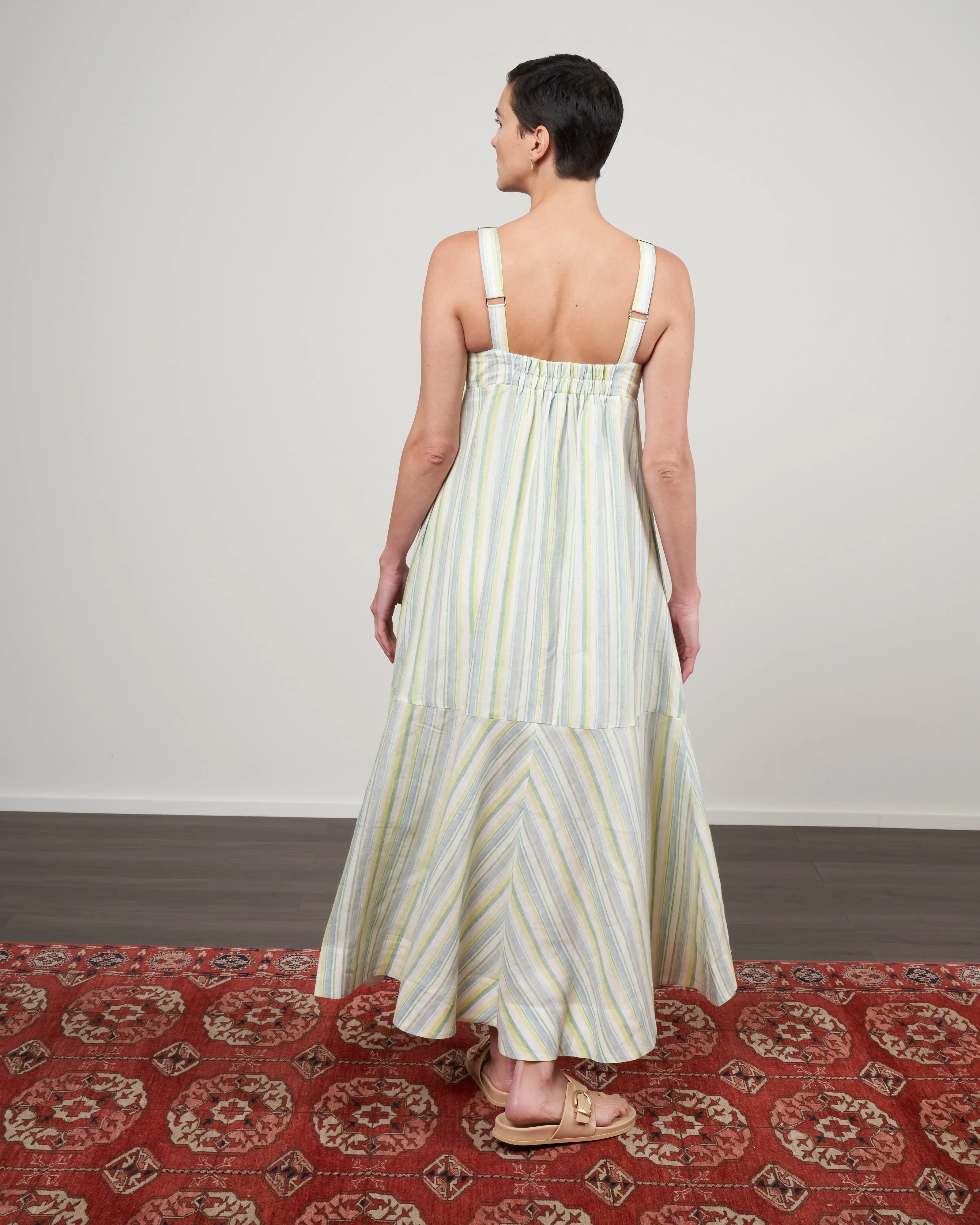 lou lou cami dress - lemon multi