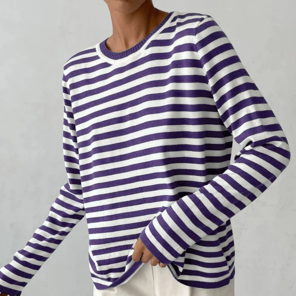 MARINE - Gestreiftes Langarmshirt – Klassiker mit französischem Flair