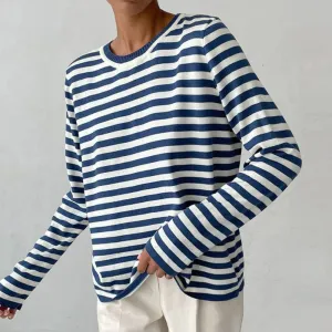 MARINE - Gestreiftes Langarmshirt – Klassiker mit französischem Flair