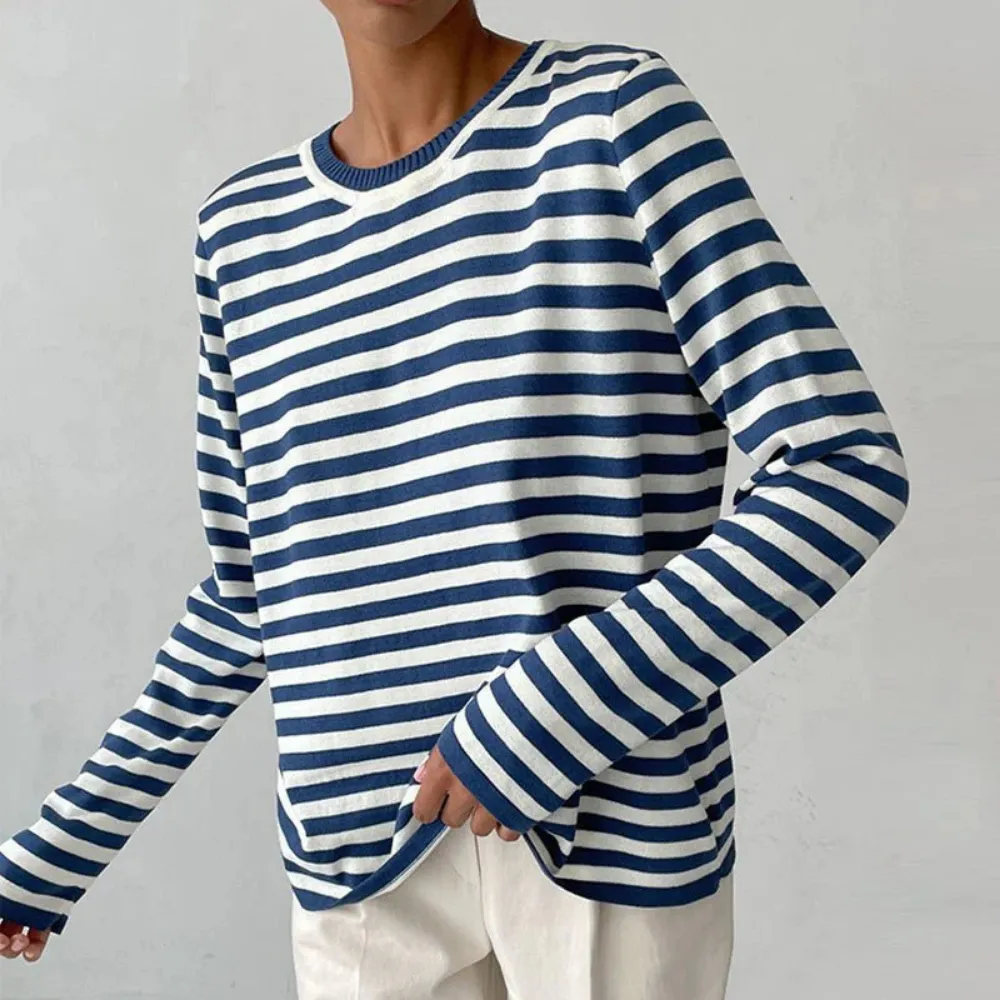 MARINE - Gestreiftes Langarmshirt – Klassiker mit französischem Flair