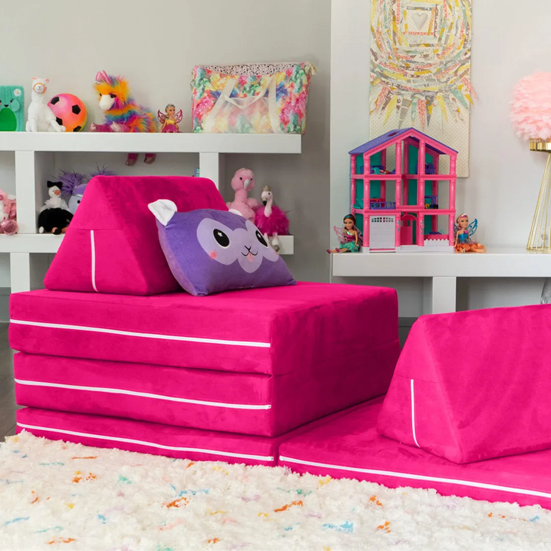Marrero  Zipline Playscape - Imaginative Furniture Playset for Creative Kids Isabelle & Max™ Color: Fuchsia