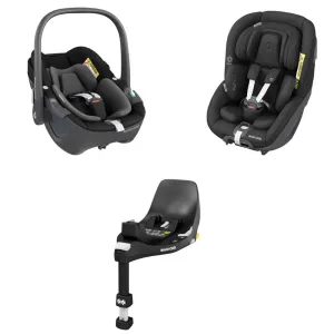 Maxi-Cosi 360 Family Bundle - Essential Black
