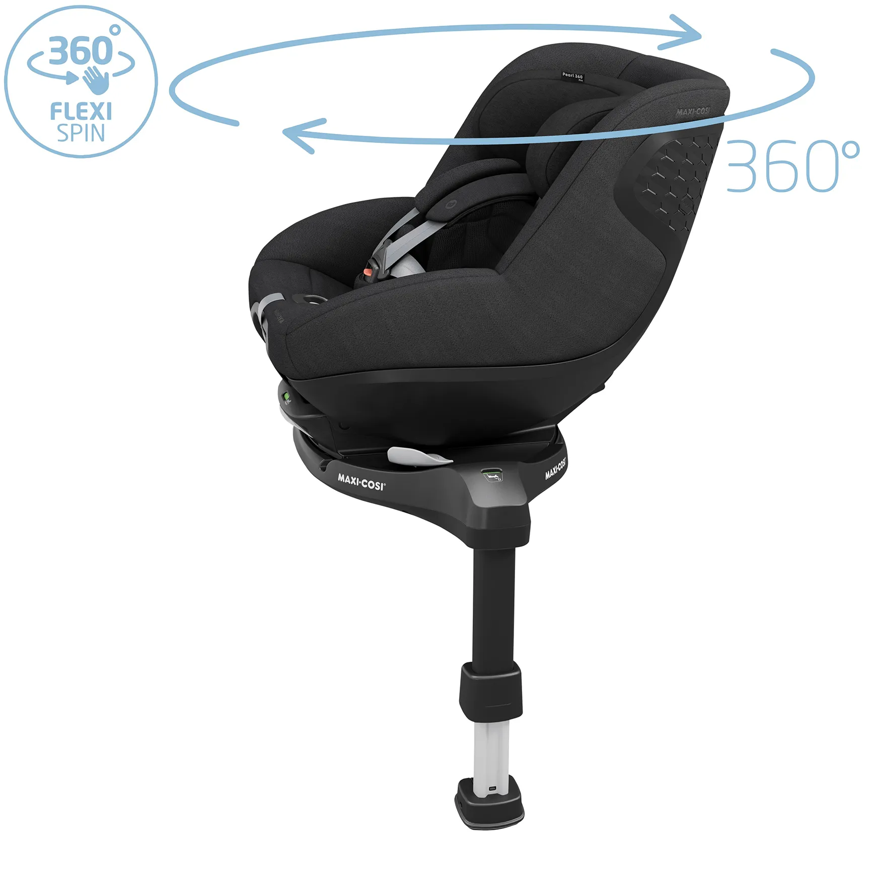 Maxi-Cosi Pearl 360 Pro & FamilyFix 360 Pro - Authentic Black