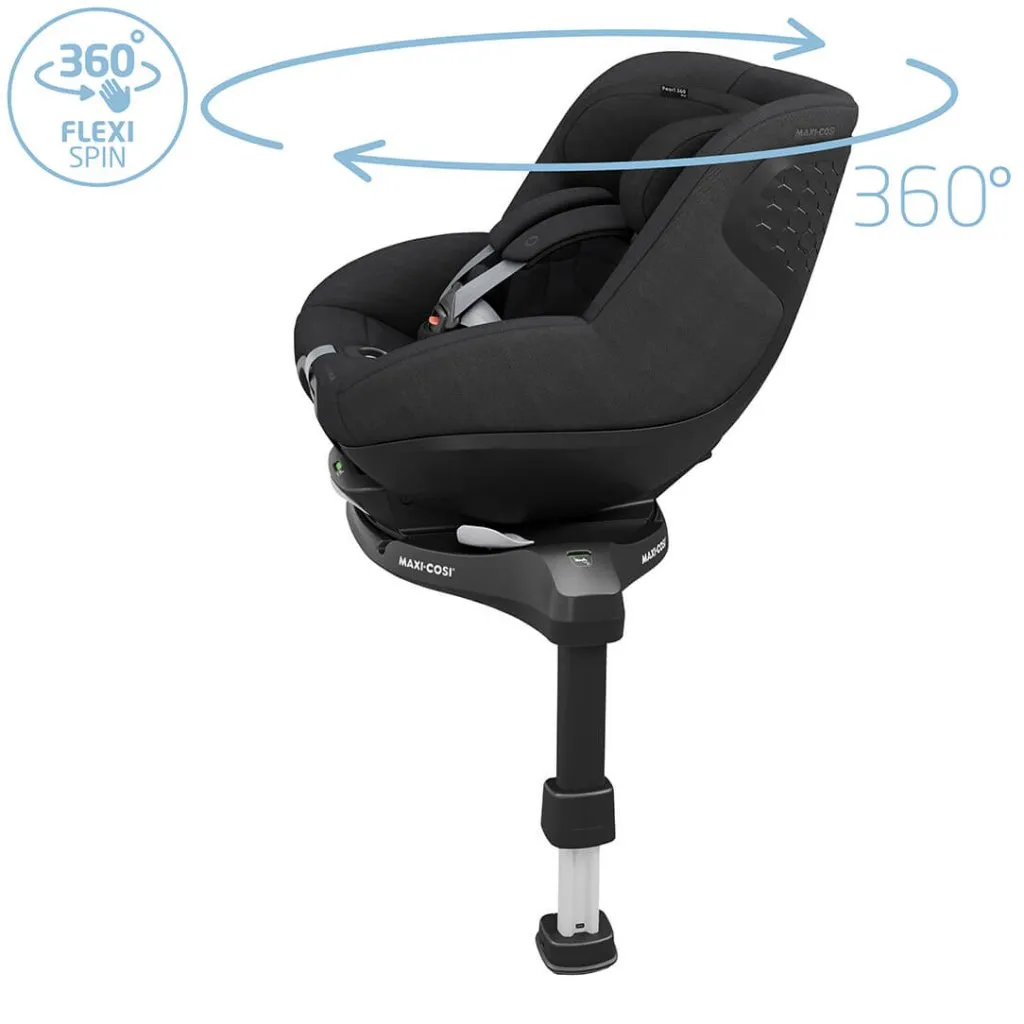 MAXI-COSI Pearl 360 Pro Car Seat - Authentic Black