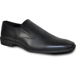 Mens Plain Pointy Square Toe Dress Loafter in Brown