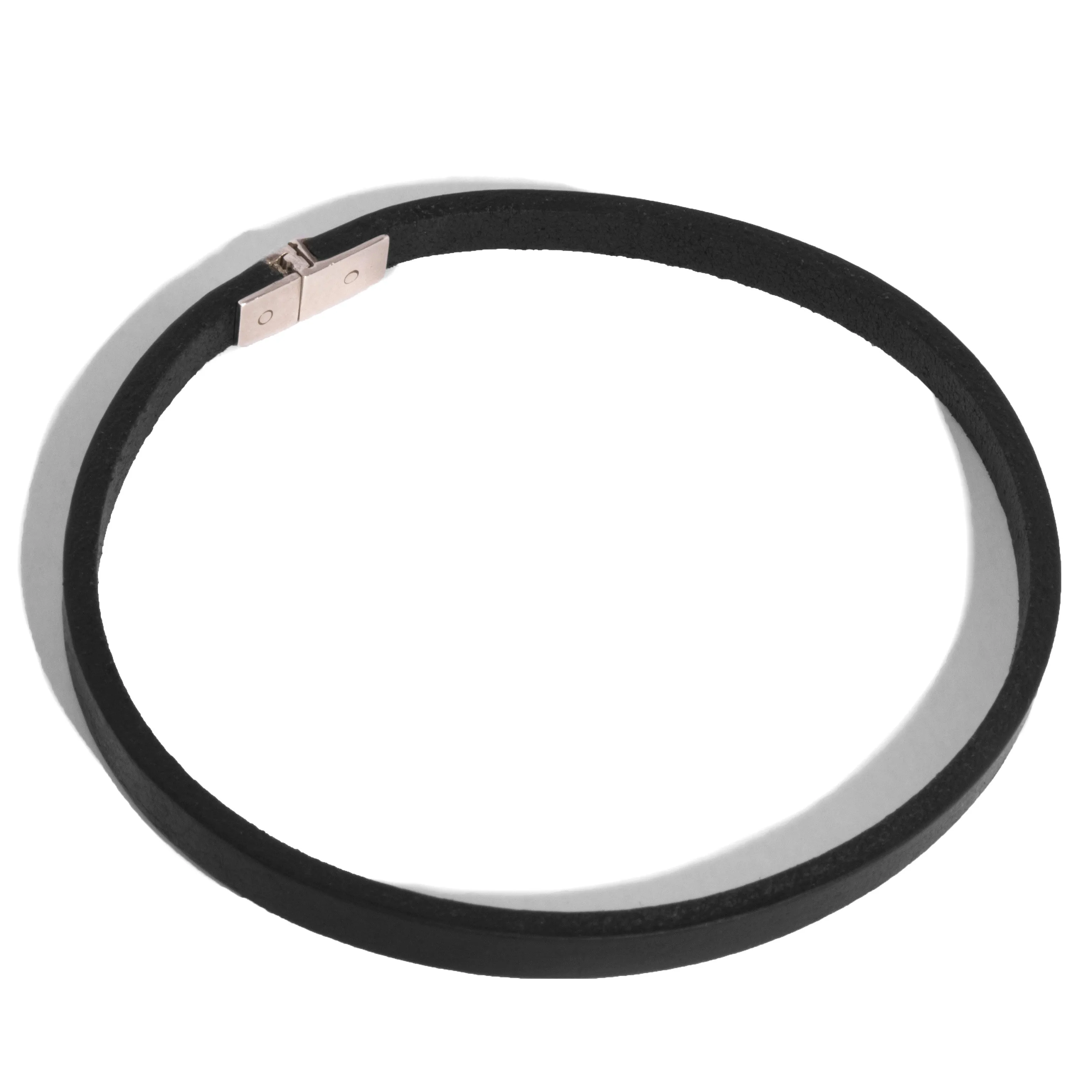 Micro-Pave Triangle Leather Choker