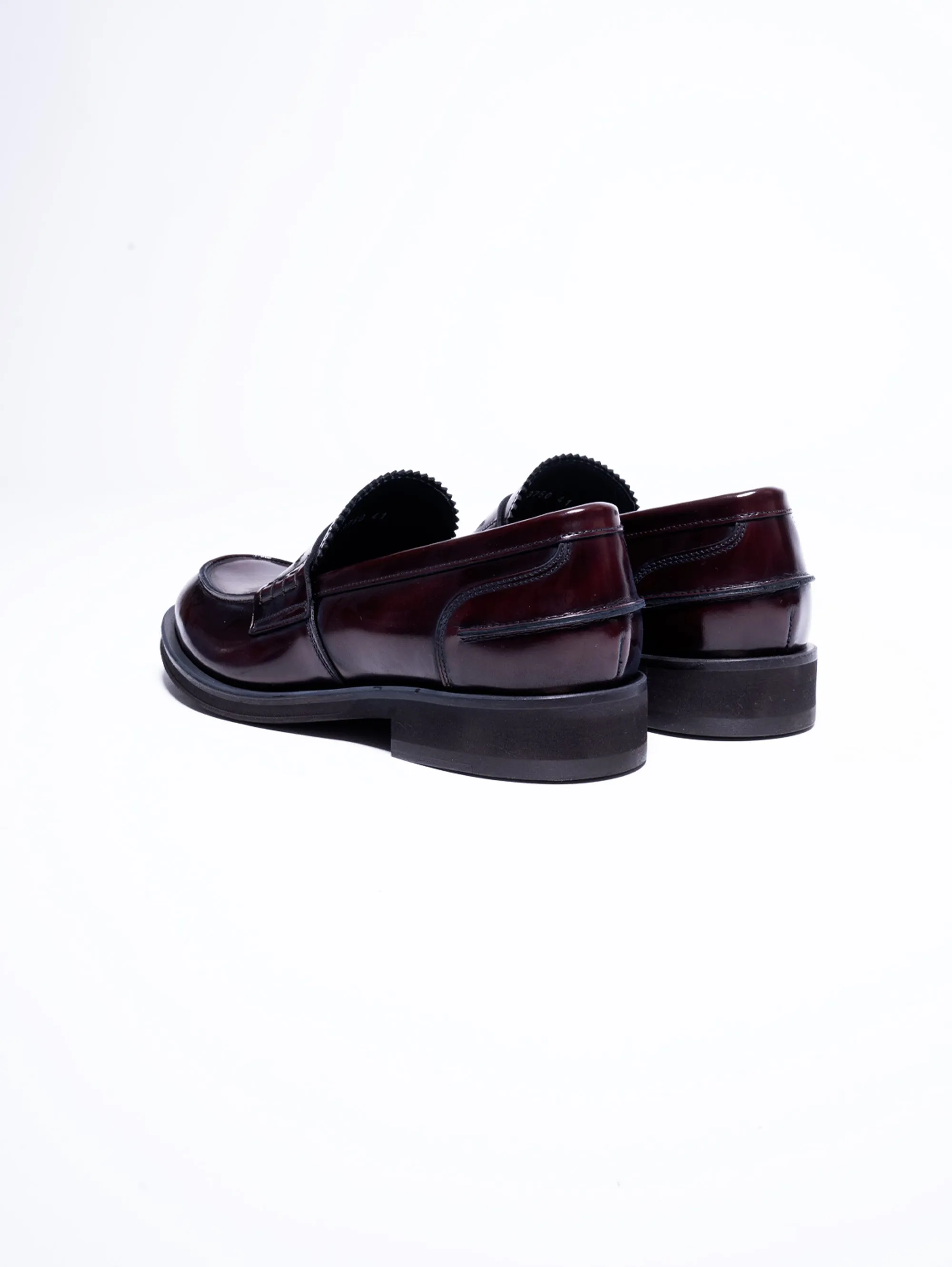 Mocassino Penny Loafer in Abrasivato Bordeaux