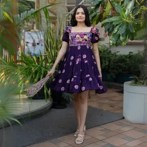 Moonlit Floral Dress