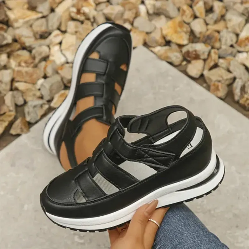 Morgan | Velcro Wedge Sandal