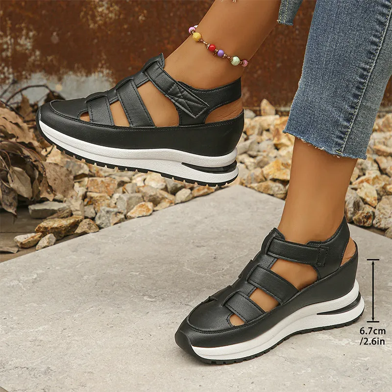 Morgan | Velcro Wedge Sandal