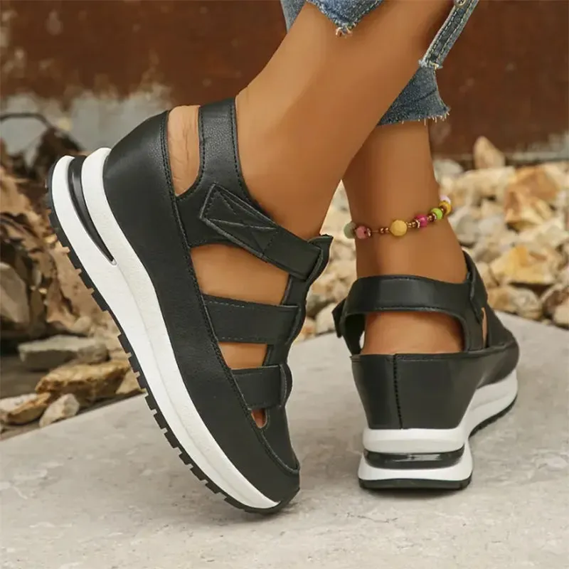 Morgan | Velcro Wedge Sandal