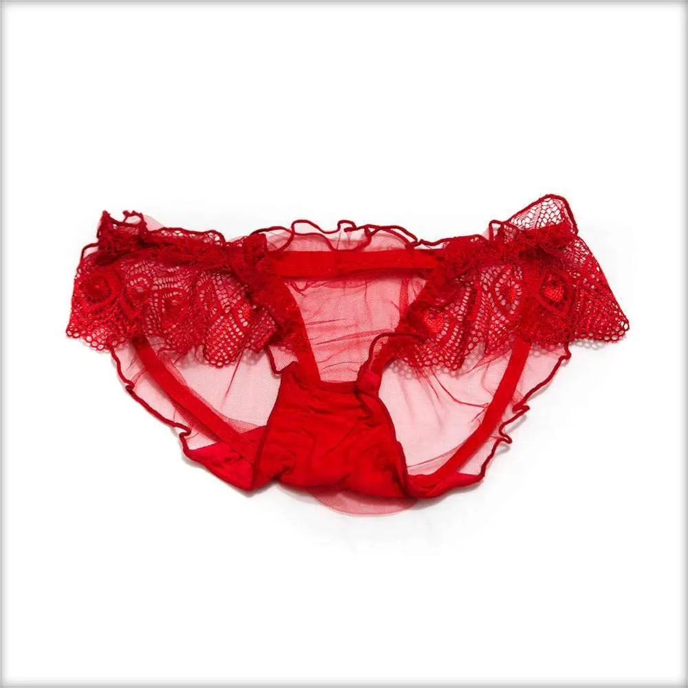 Net Transparent Blue Panty