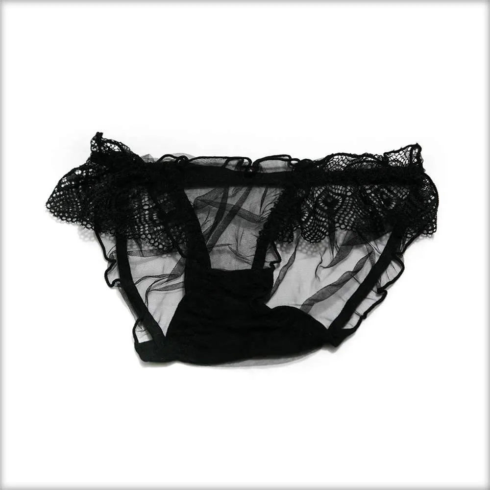 Net Transparent Blue Panty