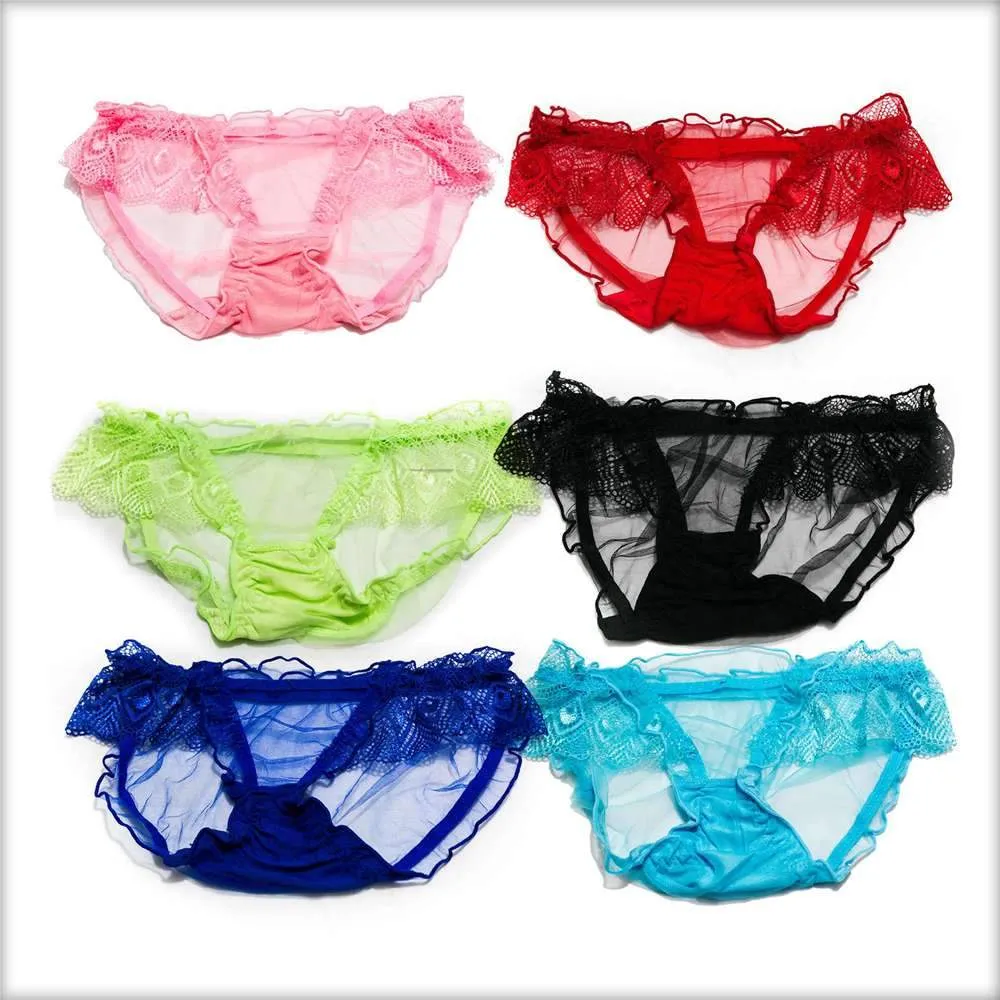 Net Transparent Blue Panty